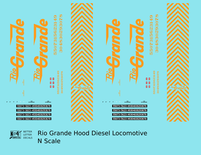 Rio Grande Hood Diesel Orange Large Letter