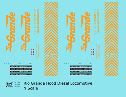 Rio Grande Hood Diesel Orange Large Letter