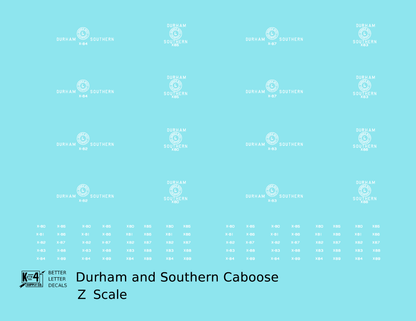 Durham and Southern Caboose White