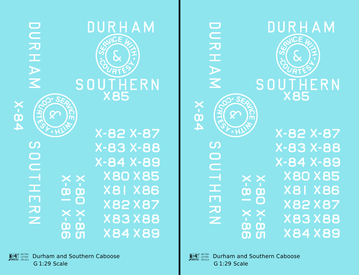 Durham and Southern Caboose White