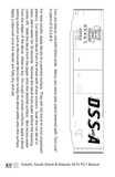 Duluth South Shore and Atlantic DSSA 50 Ft Double Door Boxcar White  - Decal