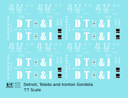 Detroit, Toledo and Ironton Gondola White DT&I