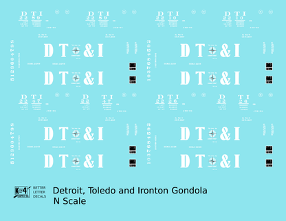 Detroit, Toledo and Ironton Gondola White DT&I
