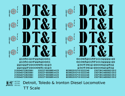 Detroit, Toledo and Ironton Diesel Locomotive Black DT&I