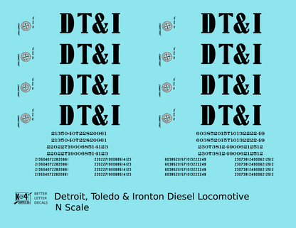 Detroit, Toledo and Ironton Diesel Locomotive Black DT&I