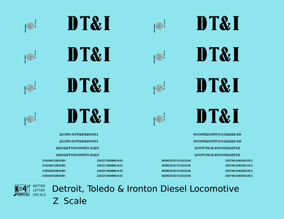 Detroit, Toledo and Ironton Diesel Locomotive Black DT&I