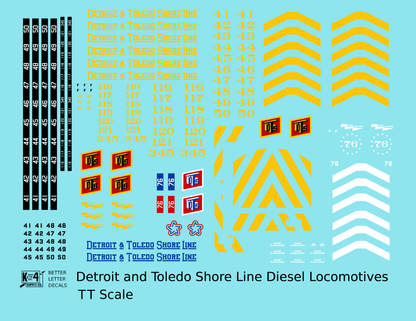 Detroit & Toledo Shore Line Diesel Locomotive Yellow