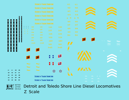 Detroit & Toledo Shore Line Diesel Locomotive Yellow