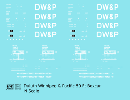 Duluth Winnipeg and Pacific 50 Ft Boxcar White