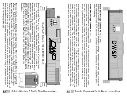 Duluth Winnipeg and Pacific Diesel Locomotive White