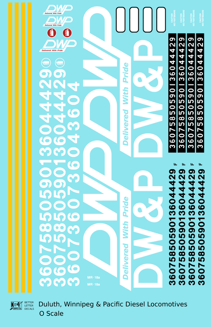 Duluth Winnipeg and Pacific Diesel Locomotive White