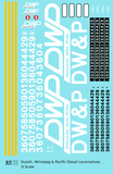 Duluth Winnipeg and Pacific Diesel Locomotive White