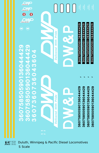 Duluth Winnipeg and Pacific Diesel Locomotive White