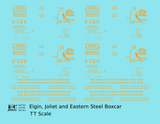 Elgin Joliet and Eastern 40 Ft Steel Boxcar Orange