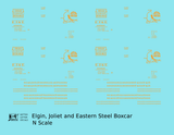 Elgin Joliet and Eastern 40 Ft Steel Boxcar Orange