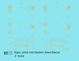 Elgin Joliet and Eastern 40 Ft Steel Boxcar Orange