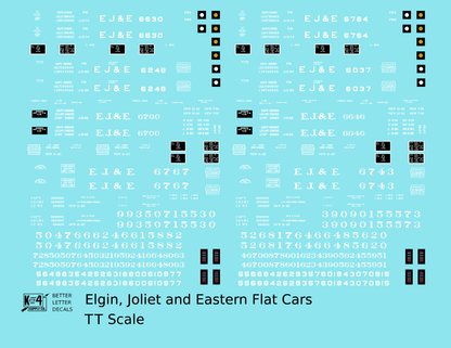 Elgin Joliet and Eastern Flat Car White