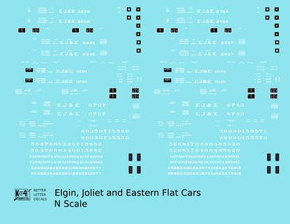 Elgin Joliet and Eastern Flat Car White