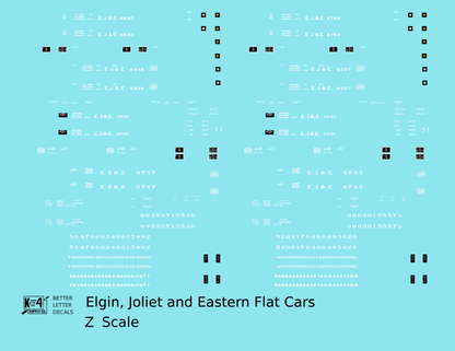 Elgin Joliet and Eastern Flat Car White