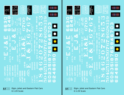 Elgin Joliet and Eastern Flat Car White
