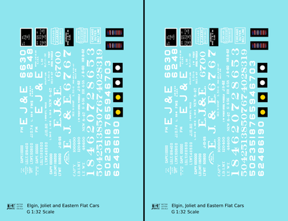 Elgin Joliet and Eastern Flat Car White