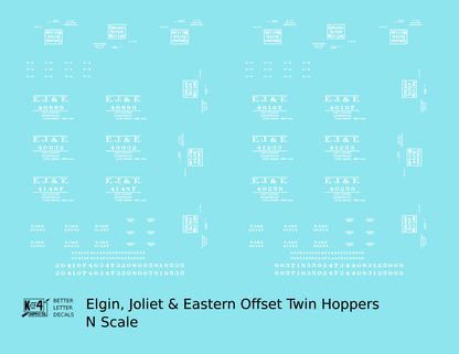Elgin Joliet and Eastern Twin Hopper White
