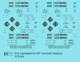 Erie Lackawanna ACF Covered Hopper Black
