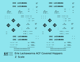 Erie Lackawanna ACF Covered Hopper Black