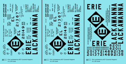 Erie Lackawanna ACF Covered Hopper Black