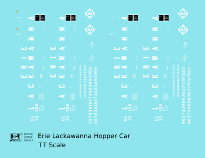 Erie Lackawanna 70 Ton Hopper Car White