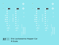 Erie Lackawanna 70 Ton Hopper Car White
