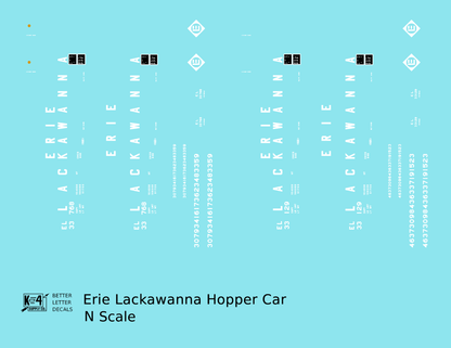 Erie Lackawanna 70 Ton Hopper Car White