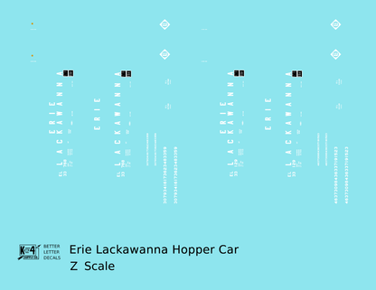 Erie Lackawanna 70 Ton Hopper Car White