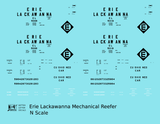 Erie Lackawanna 57 Ft Mechanical Reefer Black