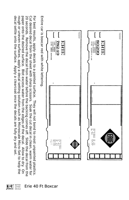 Erie 40 Ft Steel Boxcar White