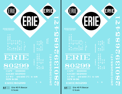 Erie 40 Ft Steel Boxcar White