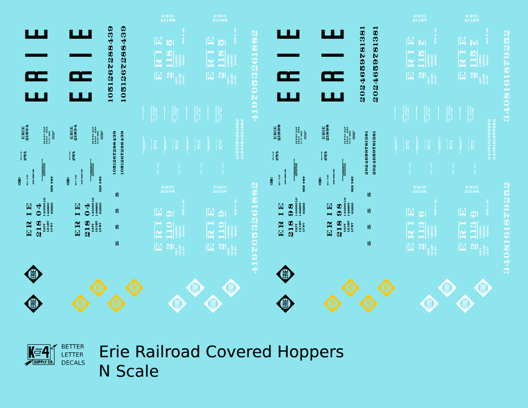 Erie Covered Hopper White