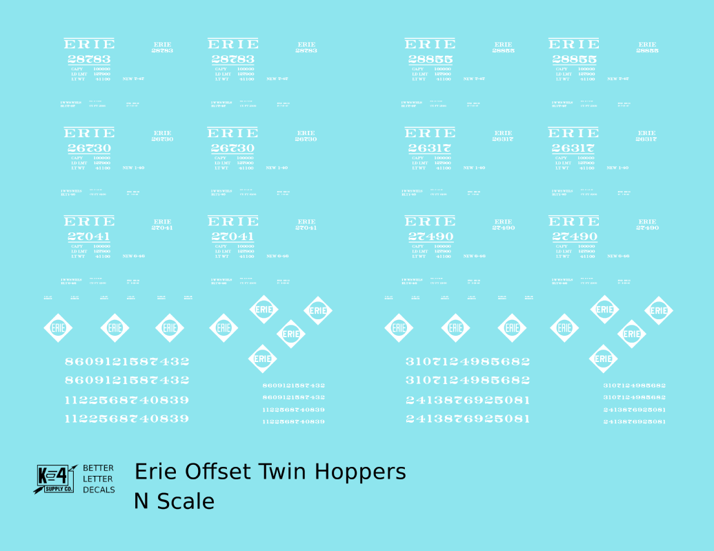 Erie Offset Twin Hopper White