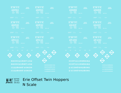 Erie Offset Twin Hopper White