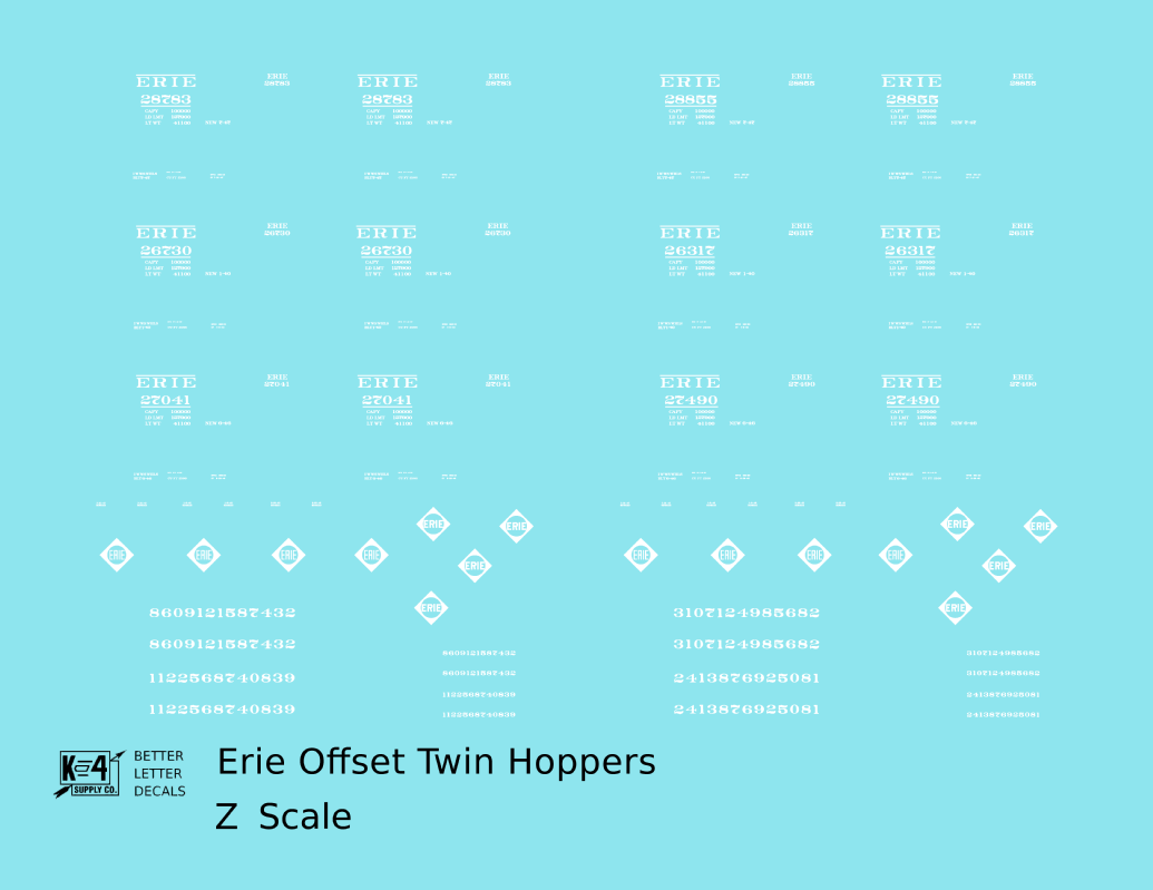 Erie Offset Twin Hopper White