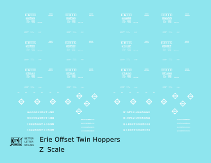 Erie Offset Twin Hopper White