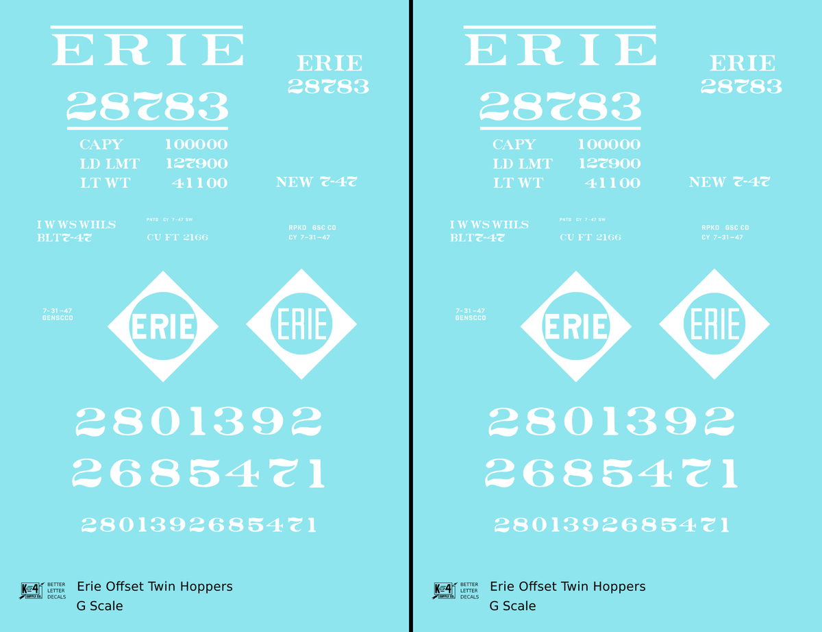 Erie Offset Twin Hopper White