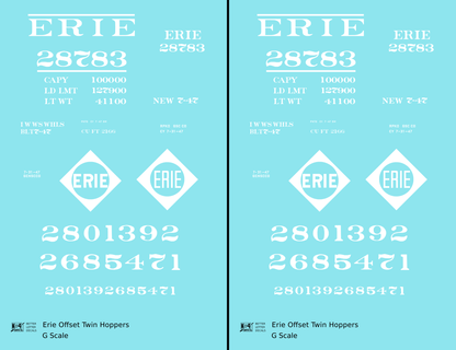 Erie Offset Twin Hopper White