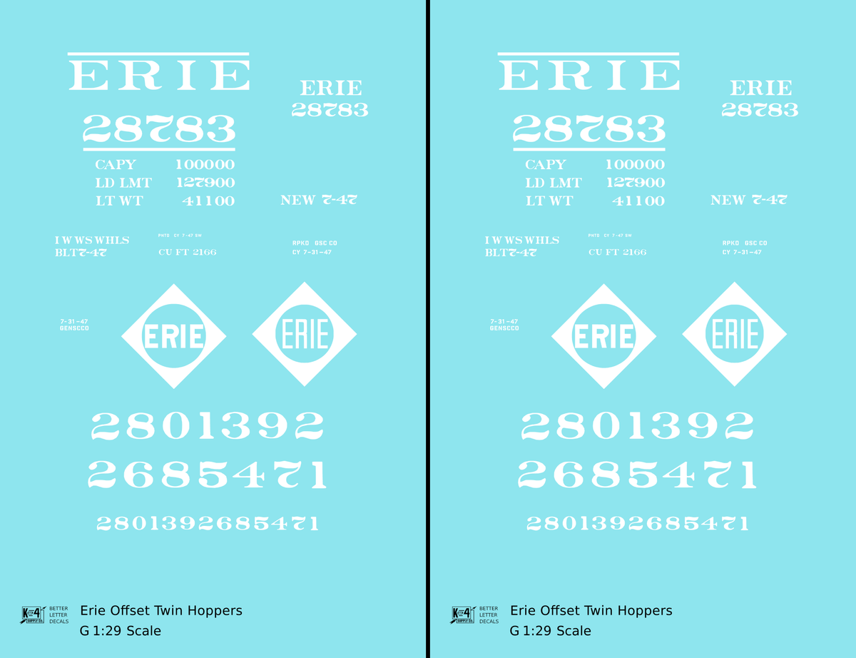 Erie Offset Twin Hopper White