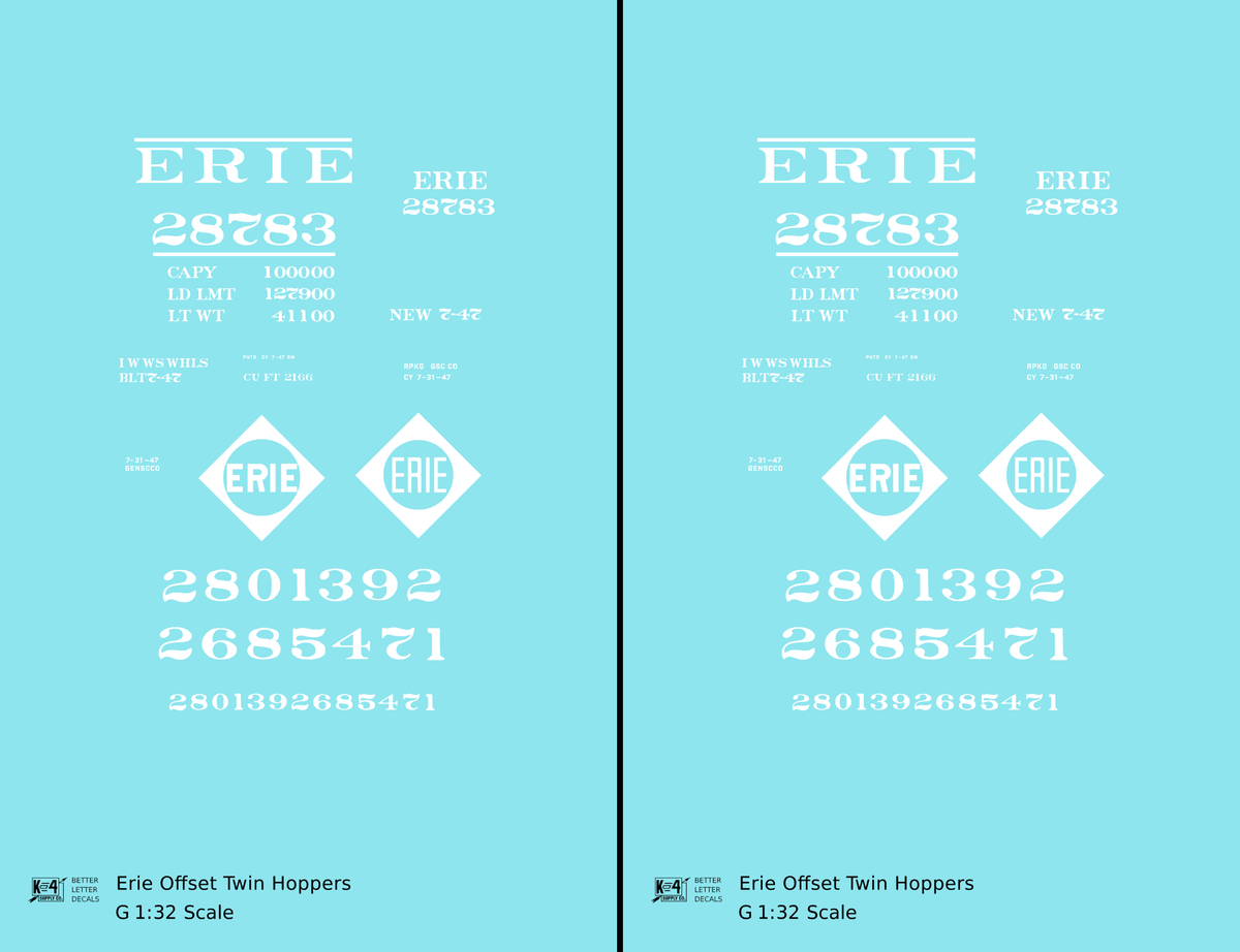 Erie Offset Twin Hopper White