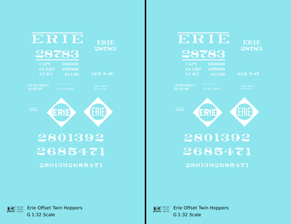 Erie Offset Twin Hopper White