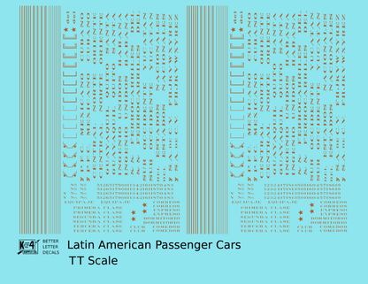Standard / Narrow Gauge Latin American Passenger Cars  Bronze Gold Mexico, Cuba, Etc