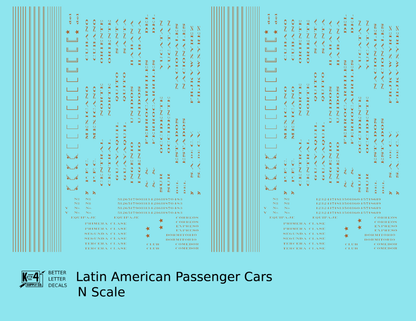 Standard / Narrow Gauge Latin American Passenger Cars  Bronze Gold Mexico, Cuba, Etc
