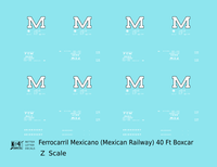 Ferrocarril Mexicano (FCM) 40 Ft Boxcar White