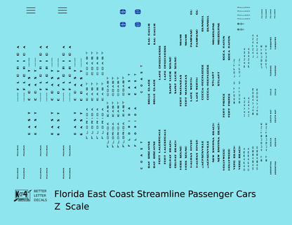 Florida East Coast Streamlined Passenger Car Black